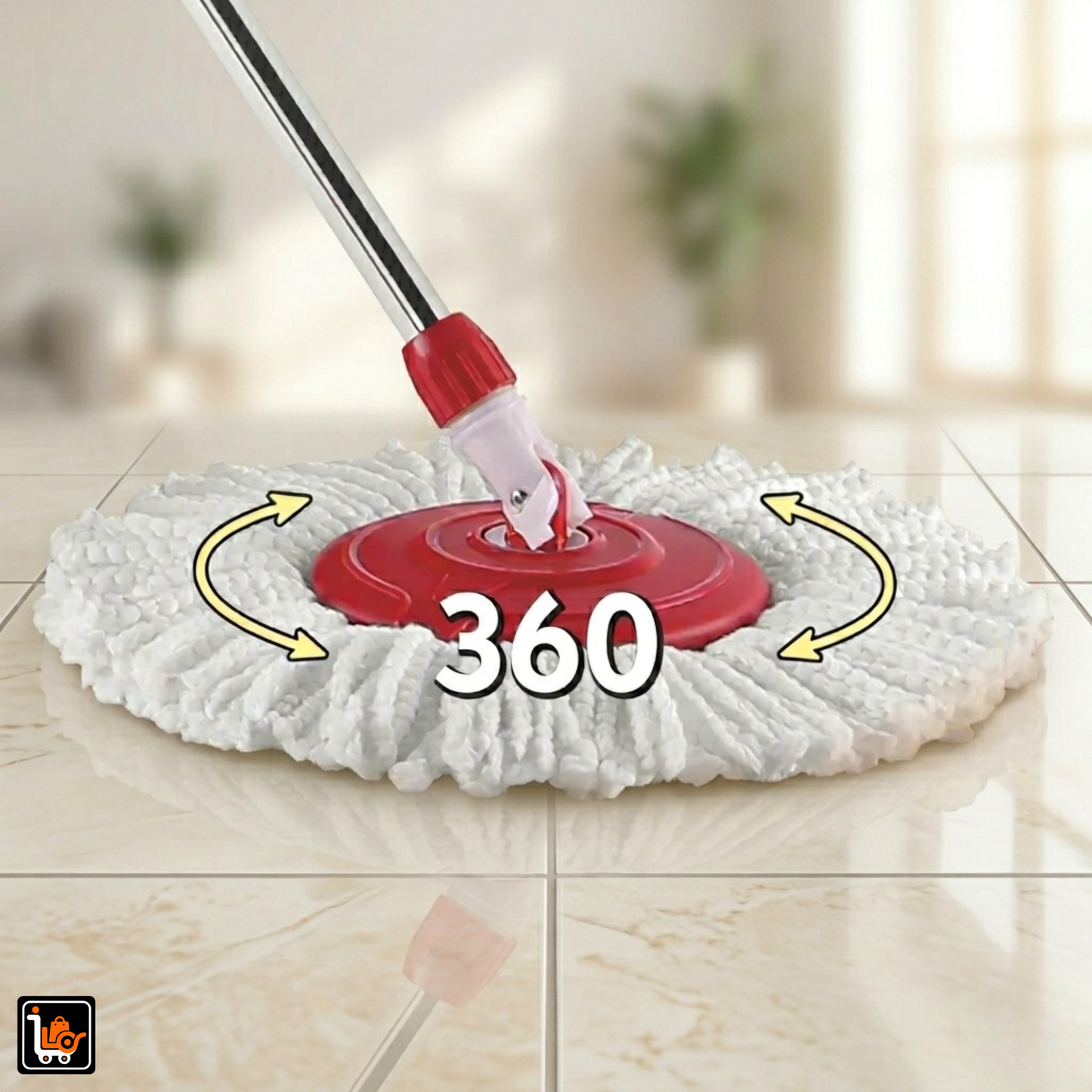Primo SpinMop Wheeler – Effortless Cleaning, Maximum Convenience