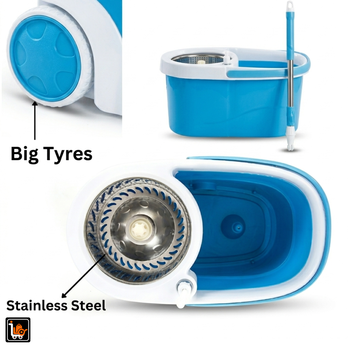 Primo SpinMop Wheeler – Effortless Cleaning, Maximum Convenience