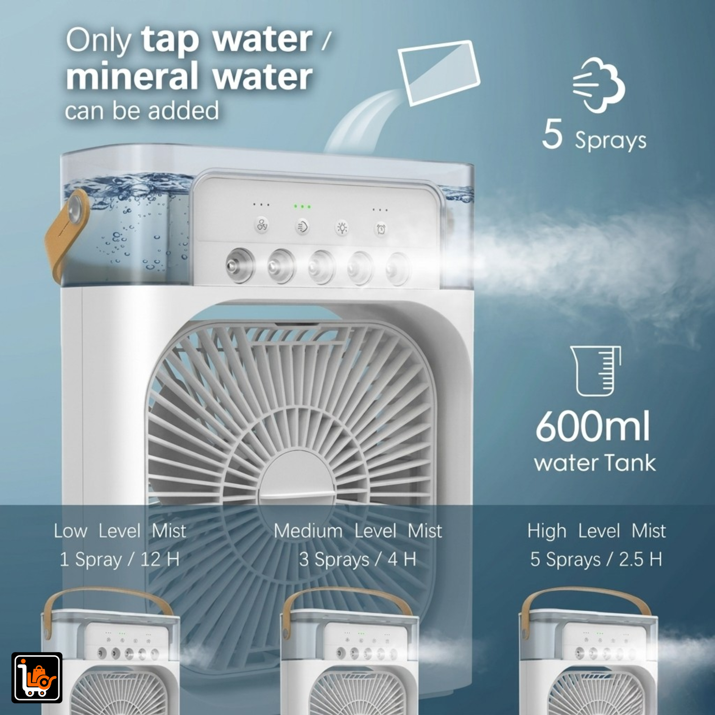 Portable Mini Air Cooler Instant Cooling Anywhere