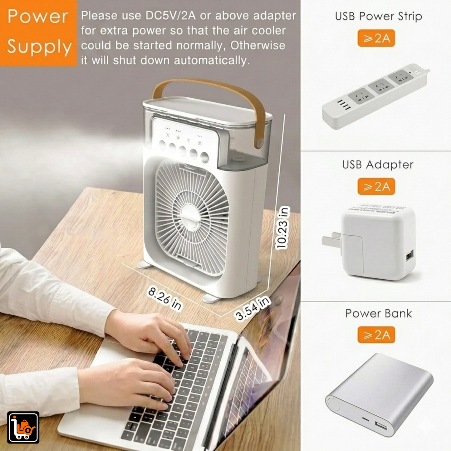 Portable Mini Air Cooler Instant Cooling Anywhere