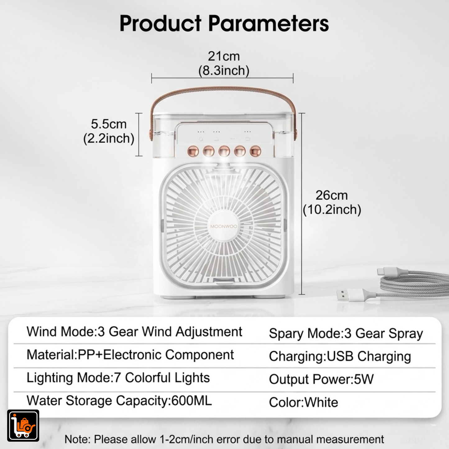 Portable Mini Air Cooler Instant Cooling Anywhere