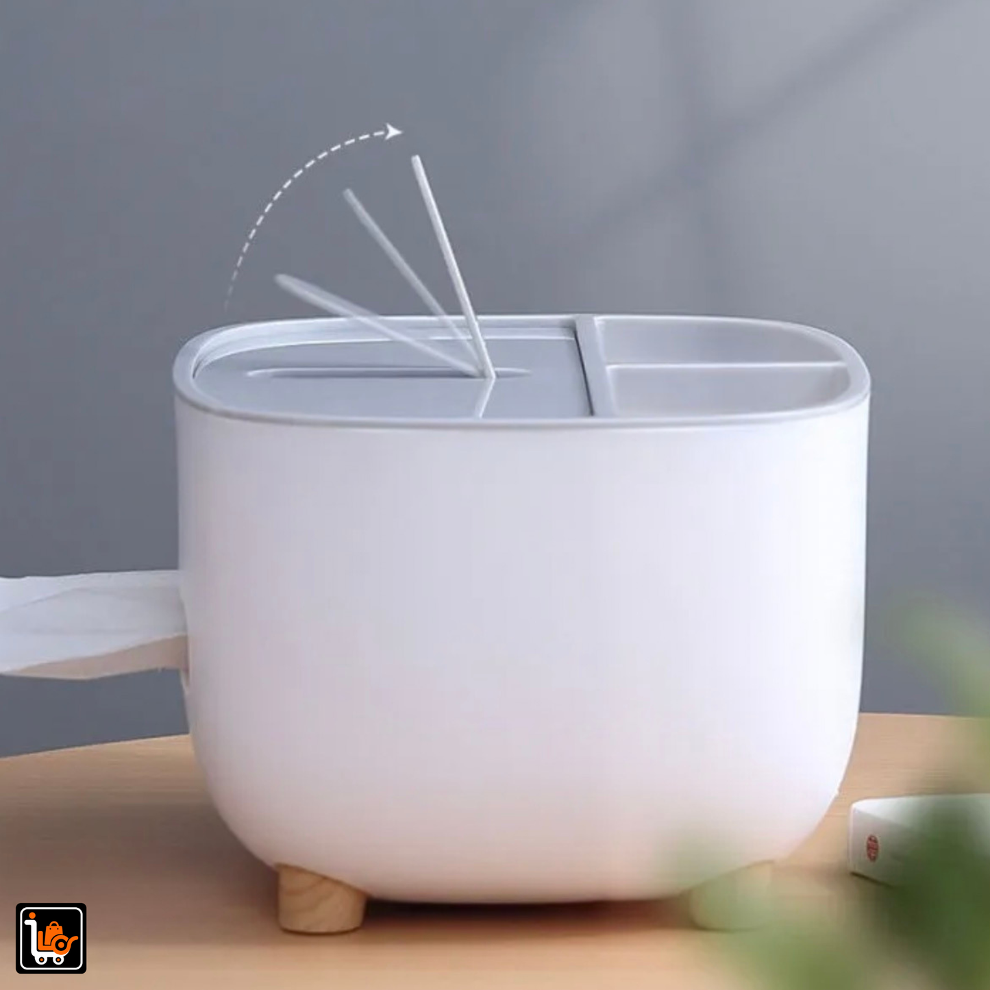Ecoco Premium Multi-Function Tissue Box & Desktop Organiser
