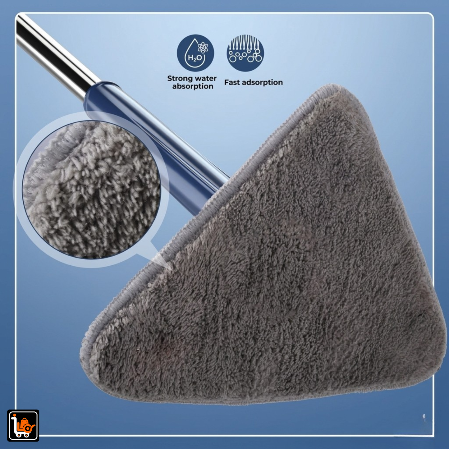 Triangle Twister Mop 360° Rotating Adjustable Cleaning System