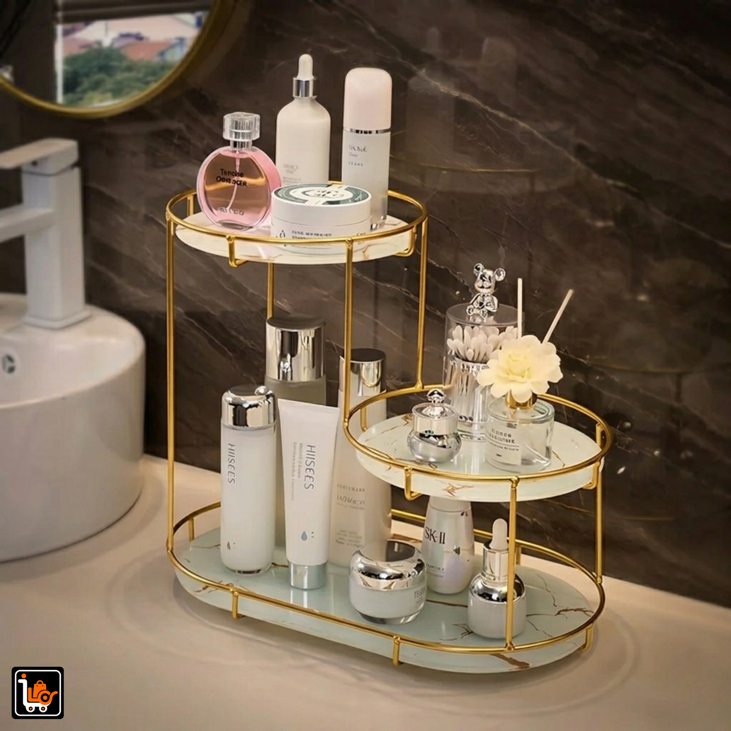 3-Tier Decorative Vanity Stand