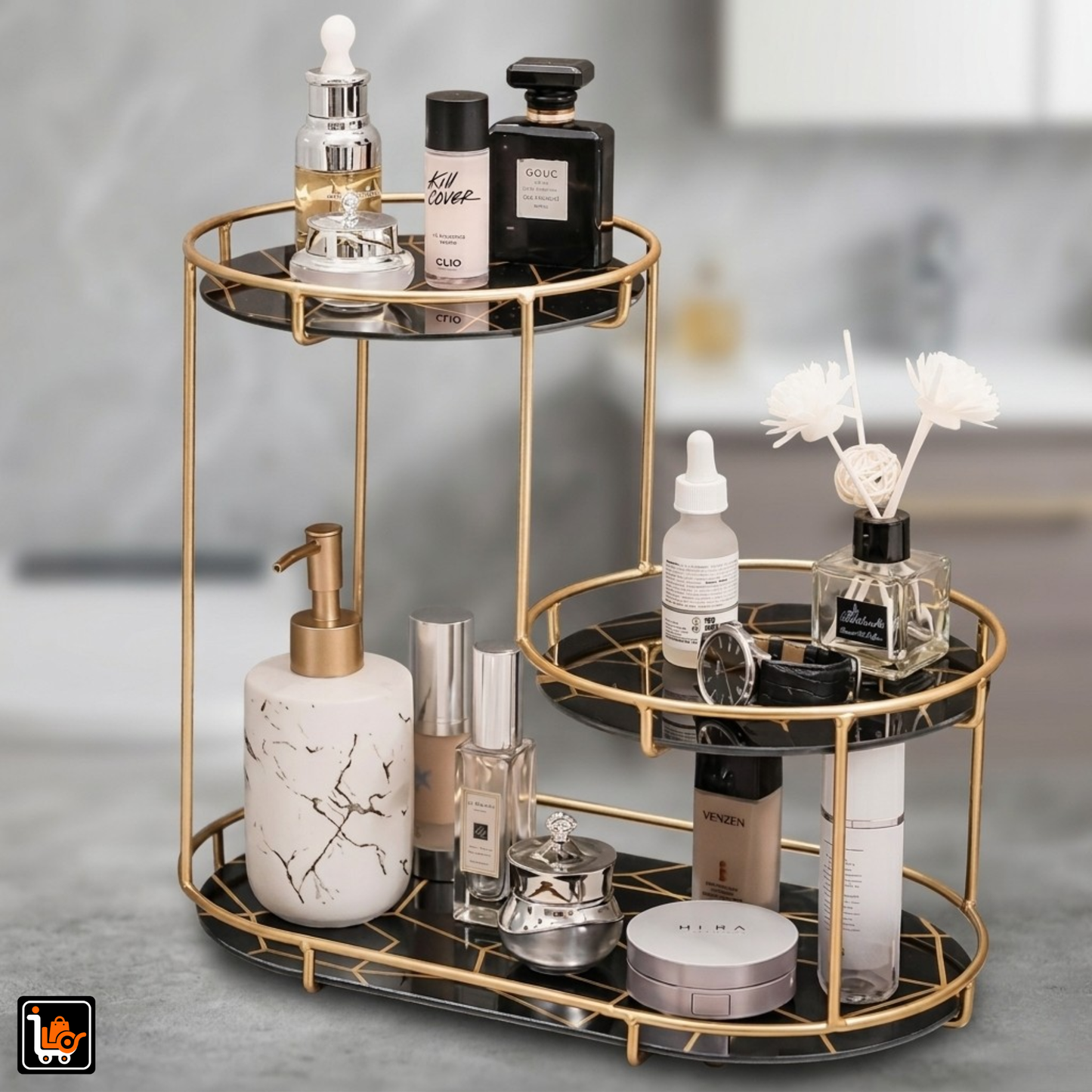 3-Tier Decorative Vanity Stand