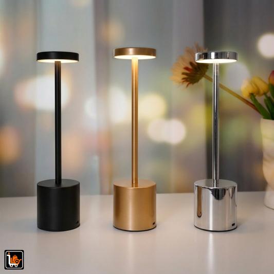 Portable Rechargeable Cordless LED Table Lamp Touch Control, 3 Color Modes & USB Rechargeable