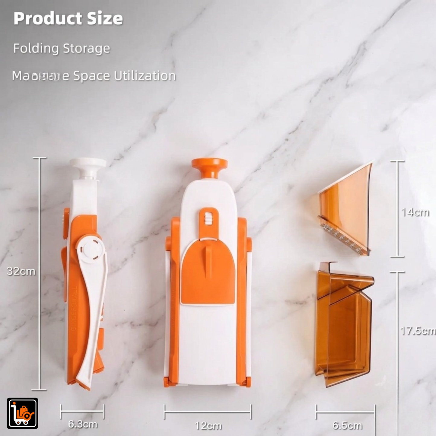 Mandoline Spring Slicer™ Adjustable Vegetable & Fruit Cutter