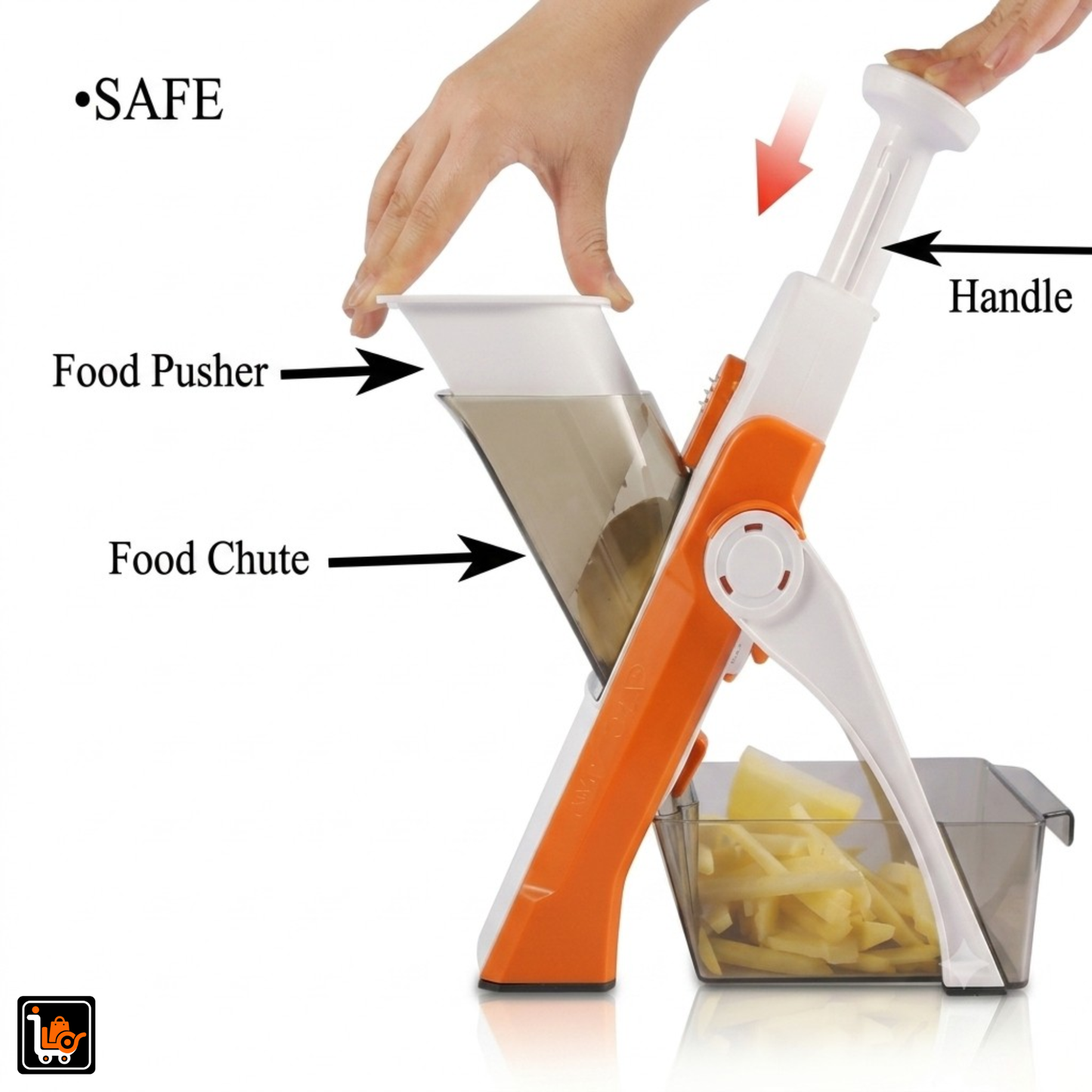 Mandoline Spring Slicer™ Adjustable Vegetable & Fruit Cutter