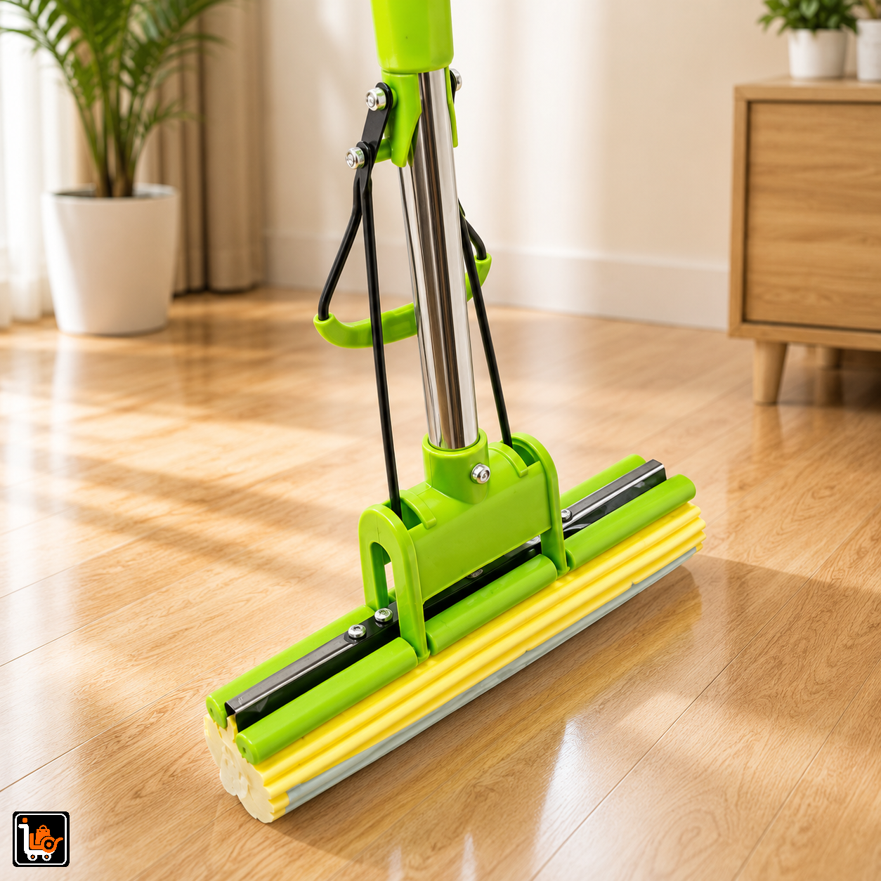 Super Absorbent Double Roller Sponge Mop